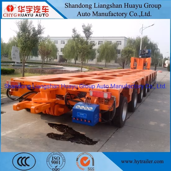 2/3 Lines 6 Axle Heavy Duty 120t Low Bed Semi Trailers Special Vehicle for Bridge Transportation