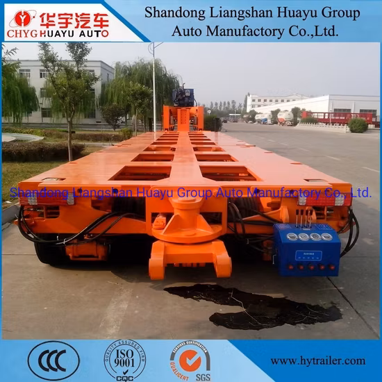 2/3 Lines 6 Axle Heavy Duty 120t Low Bed Semi Trailers Special Vehicle for Bridge Transportation